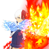 Portrait Shoto Todoroki — Ice Fang Wind Flame