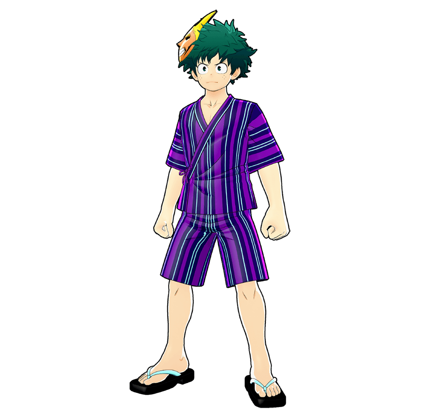 Ilustración del traje Jinbei de festival (Estilo villano)