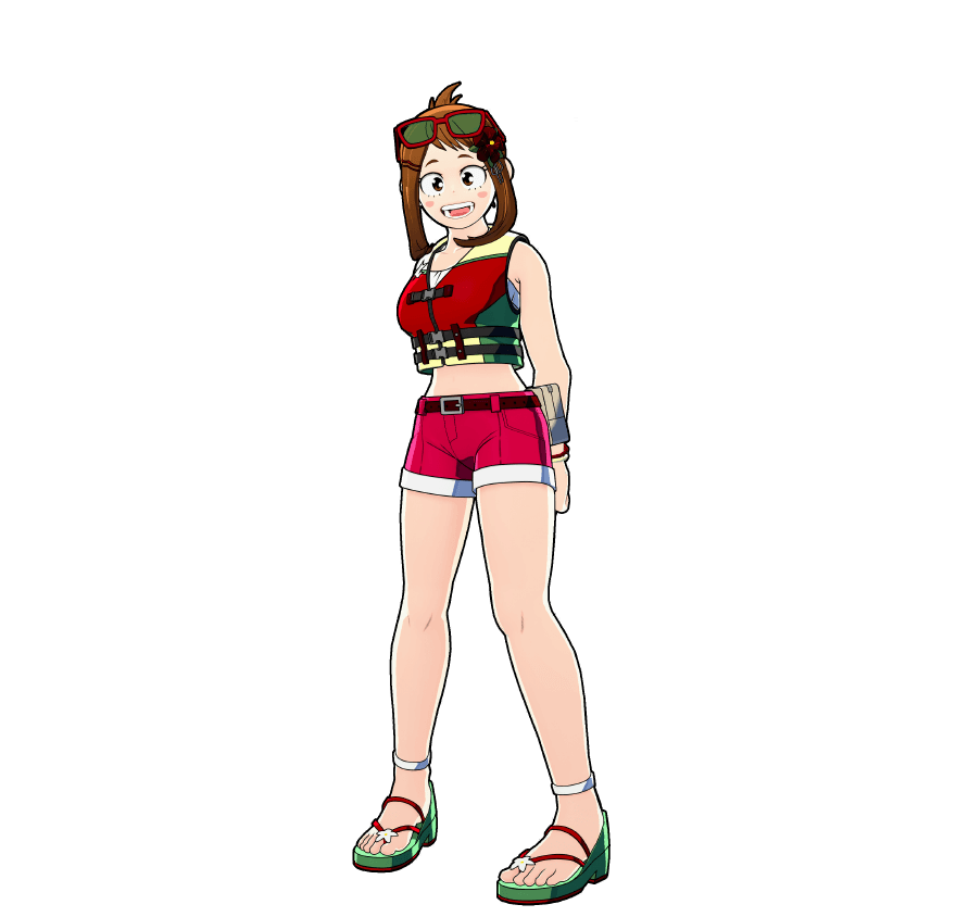 夏の余暇<ヒート>のコスチュームイラスト