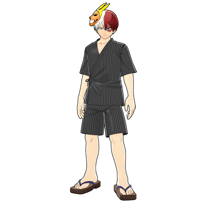 祭り甚平のコスチュームイラスト