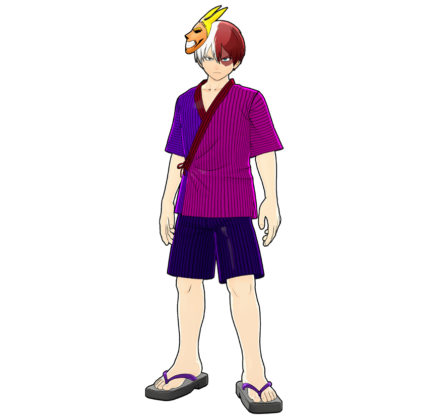 Ilustración del traje Jinbei de festival (Estilo villano)