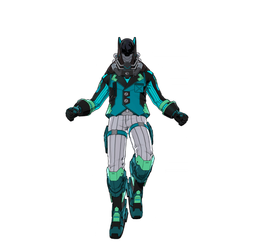 Ilustración del traje Cyberpunk (Combate)