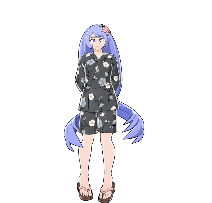 祭り浴衣<ヴィランライク>のコスチュームイラスト