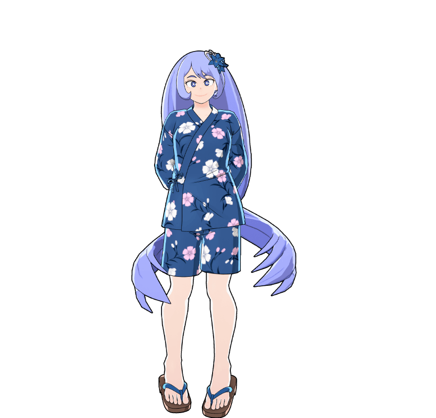 祭り浴衣<コンバット>のコスチュームイラスト