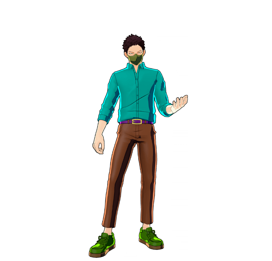 ノーネクタイシャツ<コンバット>のコスチュームイラスト