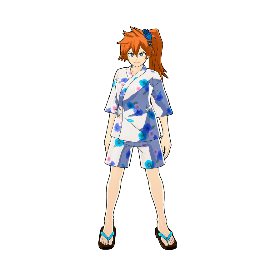Ilustración del traje Yukata de festival (Elegante)