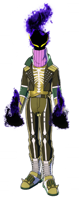 Ilustración del traje Calavera y huesos (Elegante)