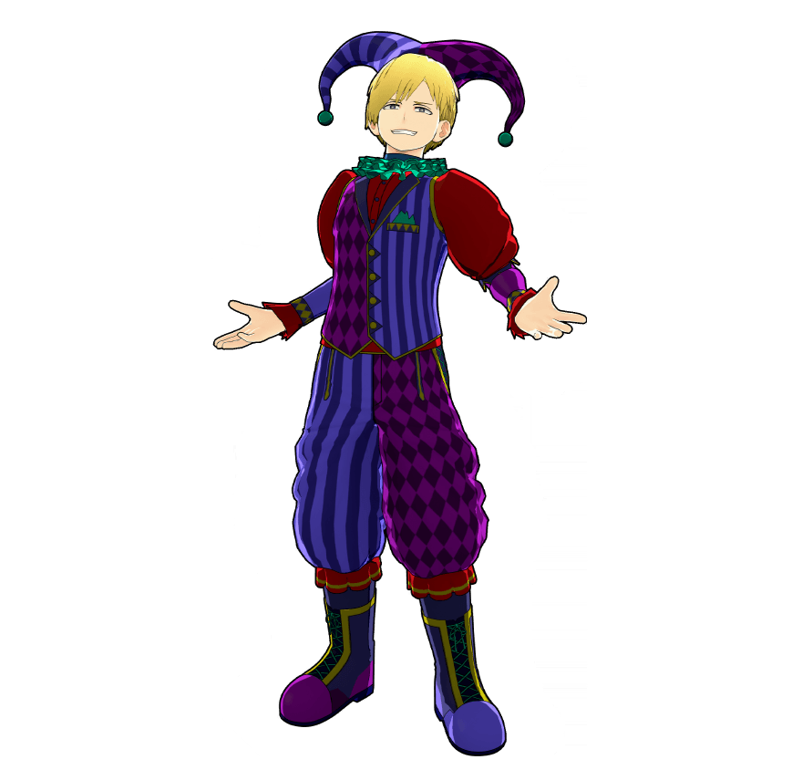Ilustración del traje Payaso (Estilo villano)