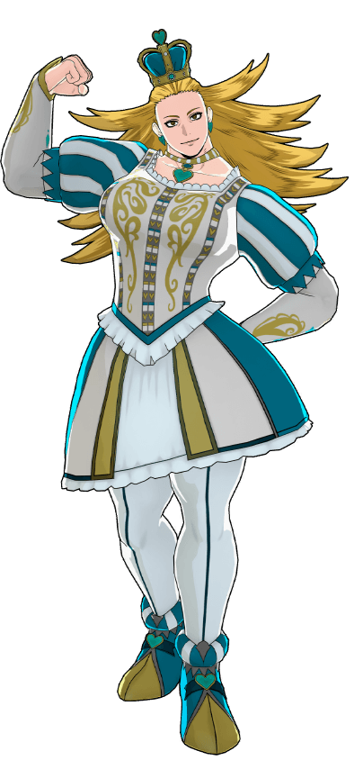 Ilustración del traje Cartas — reina (Marino)