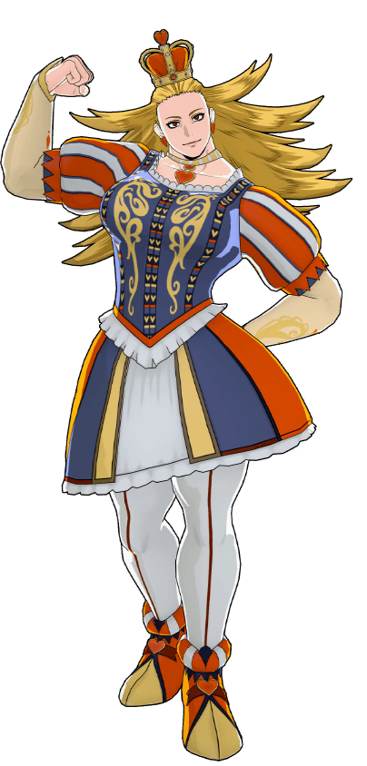 Ilustración del traje Cartas — reina (Horizonte)