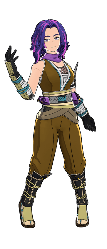 Ilustración del traje Kunoichi (Elegante)