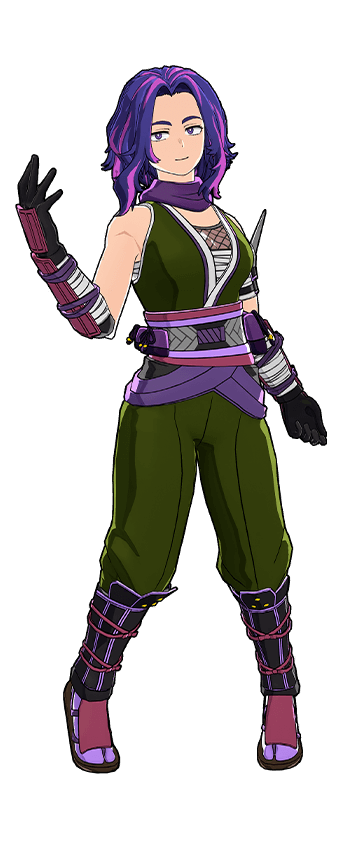 Ilustración del traje Kunoichi (Peligrosa)