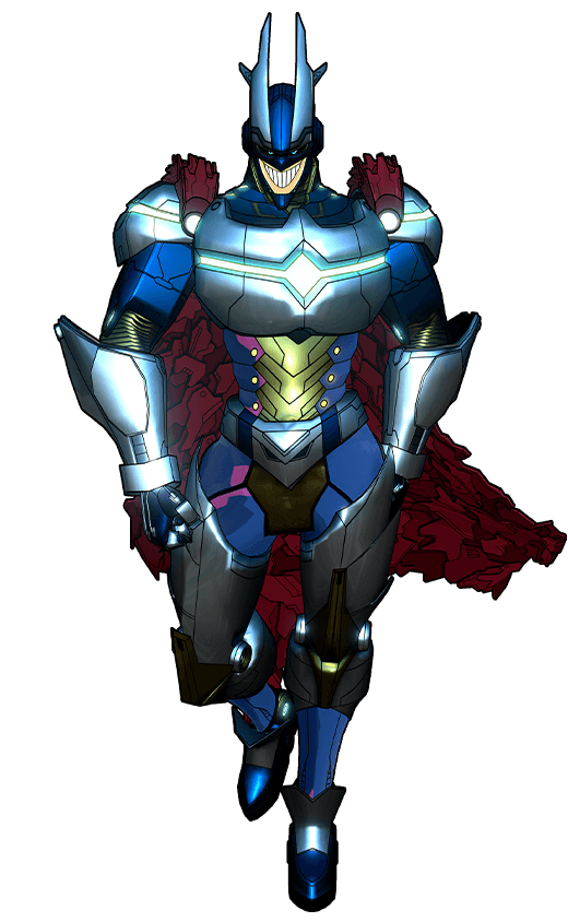 Hero Costume Metallic ver. (Sapphire Chrome) costume artwork