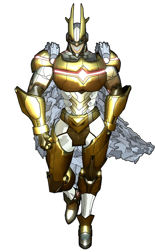 Hero Costume Metallic ver. (Opal Gold) costume artwork