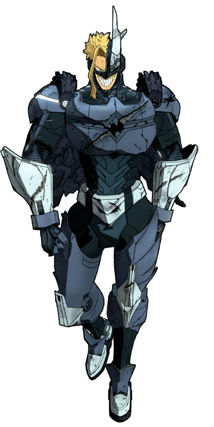 Ilustración del traje Traje de héroe ver. dañado (Combate)